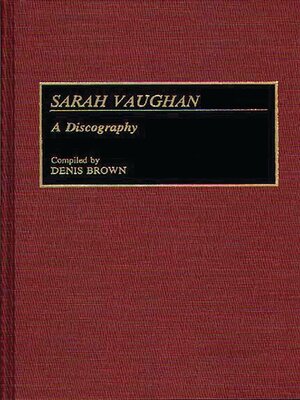 cover image of Sarah Vaughan